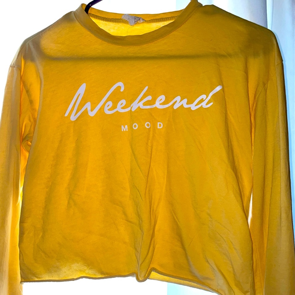 long sleeve crop top